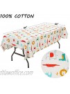 100% Cotton 60X84 Inch Decorative Fabric Table Cover for Dining Table