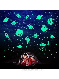 260 PCS Glow in The Dark Stars Glowing Stars for Ceiling Star Wall Decals Solar System Space Galaxy Planets Wall Stickers for Kids Girls Boys Room Decorations for Bedroom