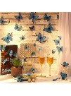 48 Pieces Glitter 3D Butterfly Wall Stickers Removable Butterfly Wall Decals Bling Lively Butterfly Wall Mural for DIY Party Office Home and Room Decoration Single Layer