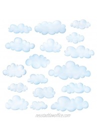 DECOWALL DS-8030 Clouds Kids Wall Stickers Wall Decals Peel and Stick Removable Wall Stickers for Kids Nursery Bedroom Living Room Small
