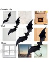 Halloween Bats Wall Decals 56pcs Bat Wall Stickers Halloween 3D Bats for Wall Decoration 4 Size
