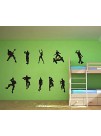 LHKSER Game Wall Decal Wall Sticker Poster Floss Dancing Decal Nursery Boys Room Wall Vinyl Decal Game Stickers Black