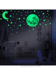 LUMOSX Glow in The Dark Stars for Ceiling Decor Glow in The Dark Stickers of Ceiling Stars w Bonus Moons | Glowing Star Decal Decoration Star Ceiling for Kids Room Decor Kids Wall Decor 234 pcs