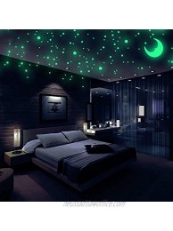 Realistic 3D Domed Glow in The Dark Stars 572 Dots in 3 Sizes and A Moon for Ceiling Or Walls Glow Brighter and Longer Than Typical Glow in The Dark Stickers Perfect for Kids Bedroom Living Room