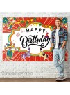 PAKBOOM Circus Carnival Clown Theme Backdrop Banner Happy Birthday Party Decorations Photo Booth Supplies 3.9 x 5.9ft Red
