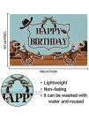 PAKBOOM Cowboy Happy Birthday Backdrop Banner Western West Theme Birthday Party Decorations Photo Booth Supplies 3.9 x 5.9ft