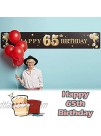 PAKBOOM Happy 65th Birthday Backdrop Black Photo Background Banner Cheers to 65 Years Old Decorations Party Supplies