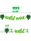 Safari Jungle Animal 1st Birthday Party Supplies Green Glittery Wild One Banners Safari Animal Balloons Zoo Cake Topper Jungle Animal Themed Boys First Birthday Baby Shower Party Supplies Decorations