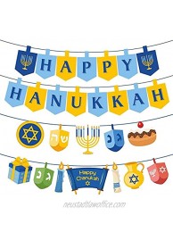 Seihoo Happy Hanukkah Banner for Hanukkah Celebration Hanging Banner for Happy Chanukah.