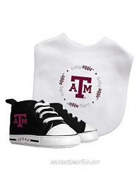 Baby Fanatic NCAA Legacy Infant Gift Set Texas A&M Aggies 2Piece Set Bib & PRE-Walkers