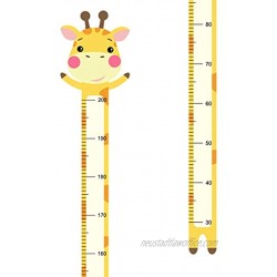 Boodecal 7 inch x 6.6 ft Giraffe Cute Animal Cartoon Version Growth Chart for Kids Height Chart Ruler Wall Decor for Measuring Kids Boys Girls Removable Vinyl Wall Decals Stickers for Children Room Nursery