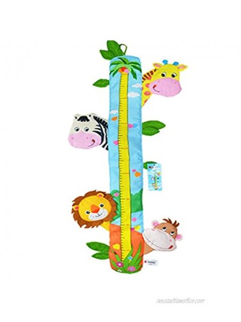 Child Growth Chart Height Measurement Ruler and Wall Décor for Nursery Zoo Animals