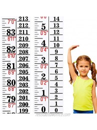 Growth Chart Height Indicator Tape Ruler Height Growth Chart Ruler Height Indicator Adhesive Ruler for Measuring Kids Boys Girls White