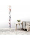 Huture Children Growth Chart Kid Height Marker Wall Chart Art Ruler Hanging for Bedroom Nursery Kids Wall Decal Decor Boy or Girl Height Ruler Wall Scale Measuring Toddler Playroom Decor Animal