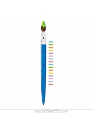 Imagine Signs | Blue and Green Paintbrush Wall Growth Chart | Decal for Kids Artistic Boys and Girls | 75.5 Inches Tall by 5 Inches Wide with 16 Multicolored Measuring Arrows to Mark Wall Ruler