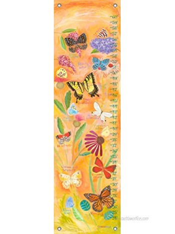 Oopsy Daisy Exotic Butterflies by Donna Ingemanson Growth Charts 12 by 42-Inch