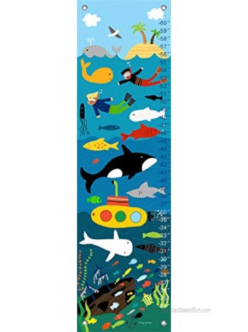 Oopsy Daisy in The Ocean by Lesley Grainger Growth Charts 12 by 42-Inch
