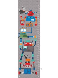 Oopsy Daisy Robot Stack Growth Chart 12 x 42 Blue