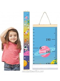 PASHOP Growth Charts for Kids Canvas Growth Chart Ruler for Girls Boys Baby Measure Height Chart Removable Handing Ruler Wall Decor 79" x 7.9"