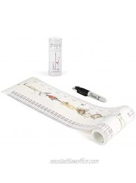 TALLTAPE Portable Roll-up Height Chart Plus 1 Sharpie Marker Pen to Measure Children from Birth Choice of 10 Designs a Memento for Life Talltape Wild Animals
