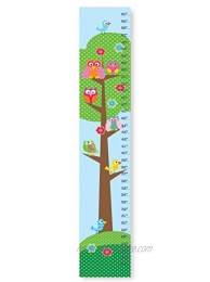 The Kids Room by Stupell Whimsical Owls and Birds in A Tree Growth Chart 7 x 0.5 x 39 Proudly Made in USA