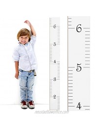 Wooden Ruler Growth Height Chart Ruler for Measurement for Kids Boys + Girls | Baby Shower Gift | Original White