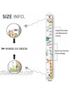YZNlife Baby Growth Chart 7.9'' x 79'' Kids Wall Ruler Decor for Kids,Canvas Removable Hanging Height Growth Chart for Baby,White