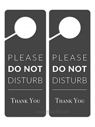 Do Not Disturb Door Hanger Sign 2 Pack Printed on Both Sides 9.3″x3.5″PVC Plastic Please Do Not Disturb Sign for Home Office Hotel Bathroom Bedroom Pumping Breastfeeding Therapists Clinic
