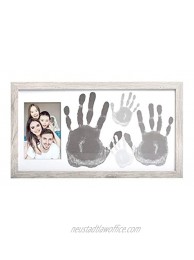 Kate & Milo Rustic Family Handprint Photo Frame DIY Craft for Family Night for Parents and Children Distressed Wood