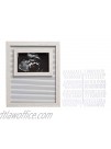Kate & Milo Rustic Sonogram Letterboard Picture Frame Includes 147 Letters Photo Prop Message Board