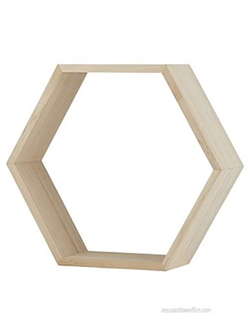 Stephan Baby Wooden Nursery Shelf Natural Pine Hexagon