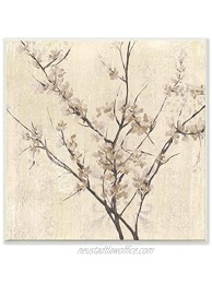 Stupell Industries Sepia Branches and Leaves Patterned Design Designed by Jennifer Goldberger Art 12 x 0.5 x 12 Wall Plaque