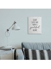 Stupell Industries Start Each Day with a Grateful Heart Neutral Quote Designed by Lettered and Lined Wall Art 16 x 20 Canvas