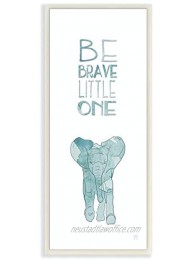 The Kids Room By Stupell Be Brave Little One Elephant Wall Plaque