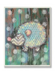 The Kids Room by Stupell Distressed Woodland Porcupine Rectangle Wall Plaque