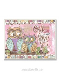 The Kids Room by Stupell Owl Always Love You Pastel Rectangle Wall Plaque