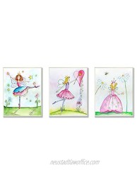 The Kids Room by Stupell Princess Fairies 3-Pc Wall Plaque Set