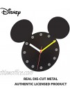 Disney Mickey Mouse Metal Wall Clock Black