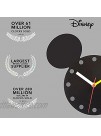 Disney Mickey Mouse Metal Wall Clock Black