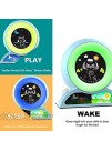 Kids Alarm Clock Children's Sleep Trainer 5 Color Night Light Sleep Sound Machine Digital Wake up Clock Dual Alarm Clocks for Toddler Boys Girls Bedroom Bedside
