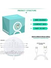 Kids Alarm Clock Digital Alarm Clock with Rechargeable Lithium Battery 7 Color Changing Night Light Snooze Touch Control Temperature for Children Bedroom Digital Clock for Boys and Girls…