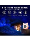 Kids Alarm Clock Wisoee Sleep Training Clock for Toddlers Okay to Wake Clock with Night Light Sound Machine Nap Timer Dual Alarm Clock for Kids Girls Boys Bedroom