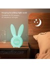 KKUYI Kids Alarm Clock with Night Light for Toddlers 5 Ringtones Touch Control and Snoozing with 2000mAh Rechargeable Battery Children's Sleep Trainer for Boys Girls Bedroom Green