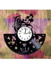 Kovides Mickey Mouse Room Art Lp Vinyl Retro Record Wall Clock Vintage Cartoon Gift Birthday Gift for Kids Mickey Mouse Clock Walt Disney Art Xmas Gift Idea