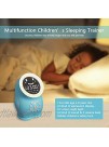 Vumdua Kids Alarm Clock Time to Wake Up Light Alarm Clock for Teens Girls Boys Toddlers Dinosaur Children Sleep Trainer with 7- Color Night Light Blue