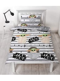 Disney Mandalorian Baby Yoda Official Star Wars Design Single Duvet Cover Set