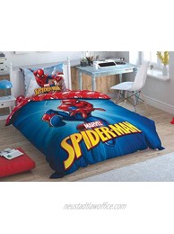 Licensed 100% Cotton 3 Pcs Twin Single Size Duvet Cover Set Spiderman Time to Move No Comforter