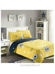 ORIHOME Queen Duvet Cover Set– 3 Piece Cartoon Big Eyes Baby Bed Sheets for Room Decor– Kids Sheet Set with 1 Quilt Duvet Cover 2 Pillowcases for Birthday Gifts