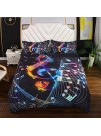 Suncloris Colorful Music Note Duvet Cover Set Treble Clef Colorful Home Textiles Kids Bedding Set. Included: 1 Duvet Cover 1 Pillowcaseno Comforter Inside Twin
