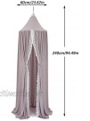 YUAKOU Princess Bed Canopy for Kids Baby Bed Chiffon Dome Mosquito Net Hanging Decoration Christmas New Year Presents